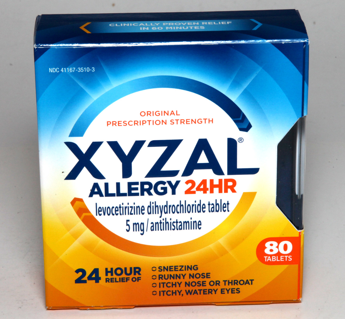 Expires 04/2020 XYZAL 24HR Indoor Outdoor Allergy Relief 80 Tablet